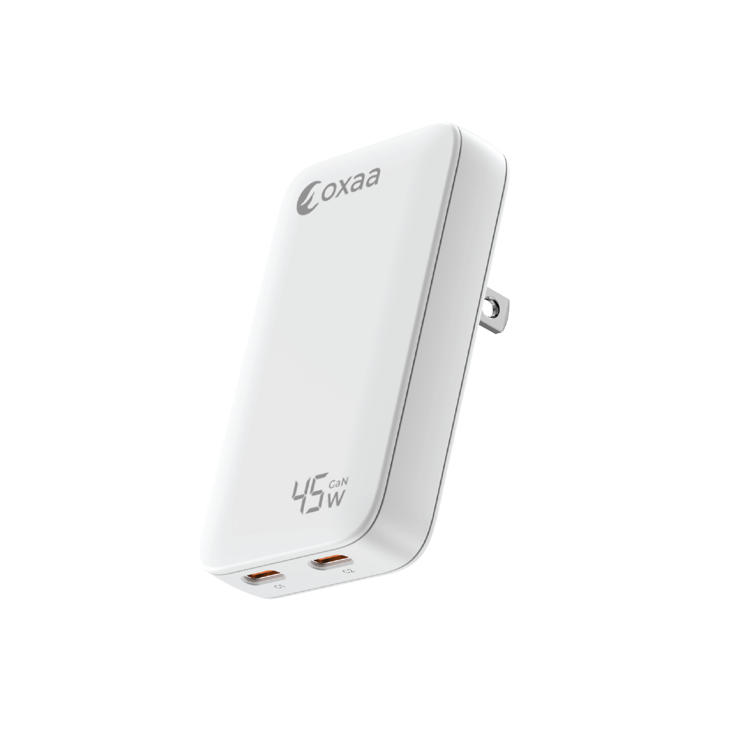 45W USB-C Fast Charging Bundle with Compact GaN Charger & 2 × USB-C to USB-C Premium Cables