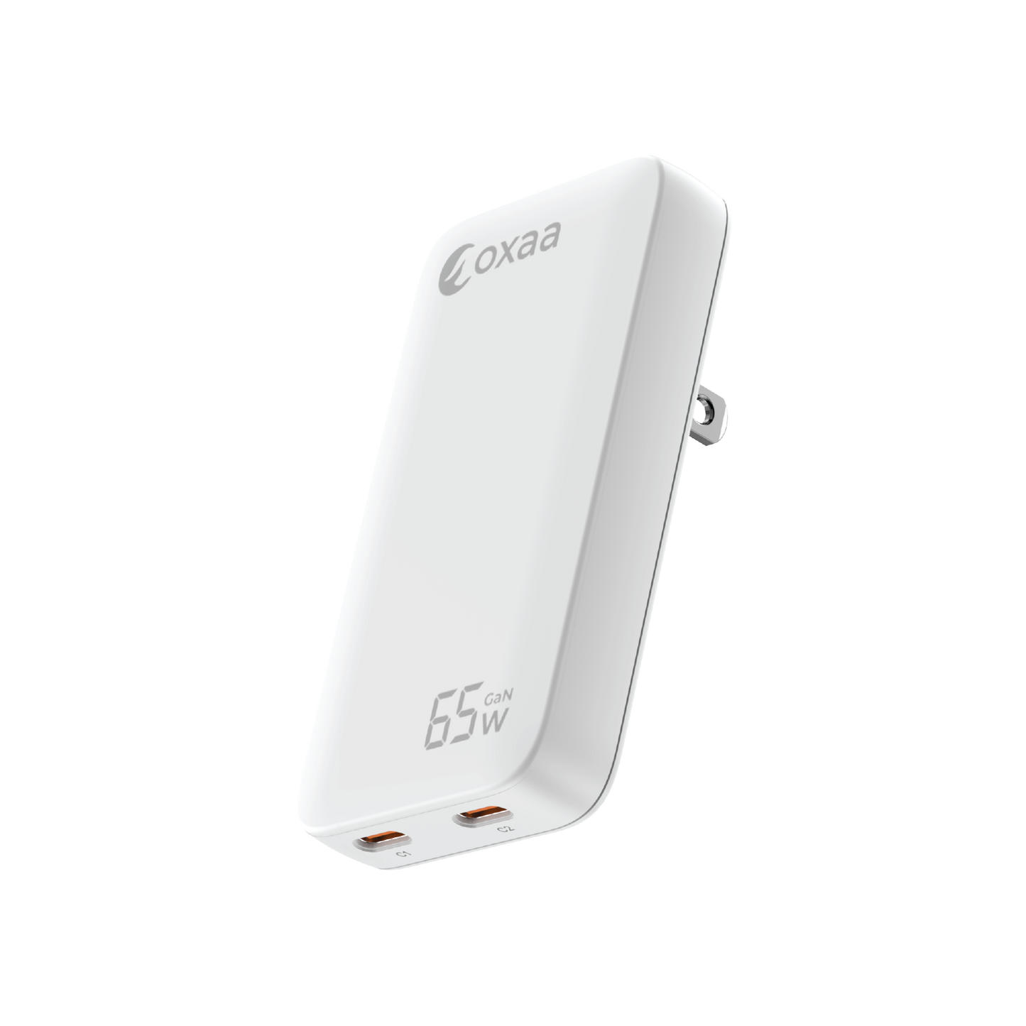 65W USB-C Fast Charging Bundle with Compact GaN Charger & 2 × USB-C to USB-C Premium Cables