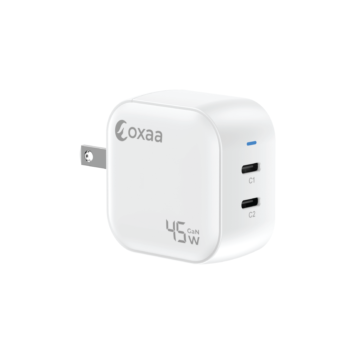45W USB-C Fast Charging Bundle with GaN Charger & 2 x USB-C to USB-C Premium Cables