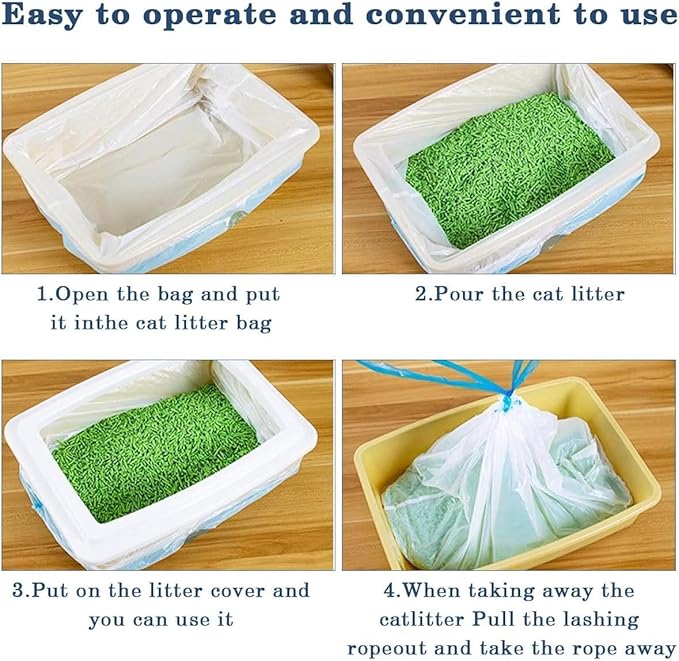 Cat Litter Box Replacement Liner Bags (3 pack)