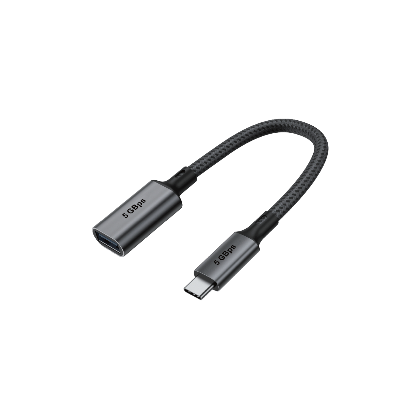 USB C Male to USB A Female Adapter - 2-Pack
