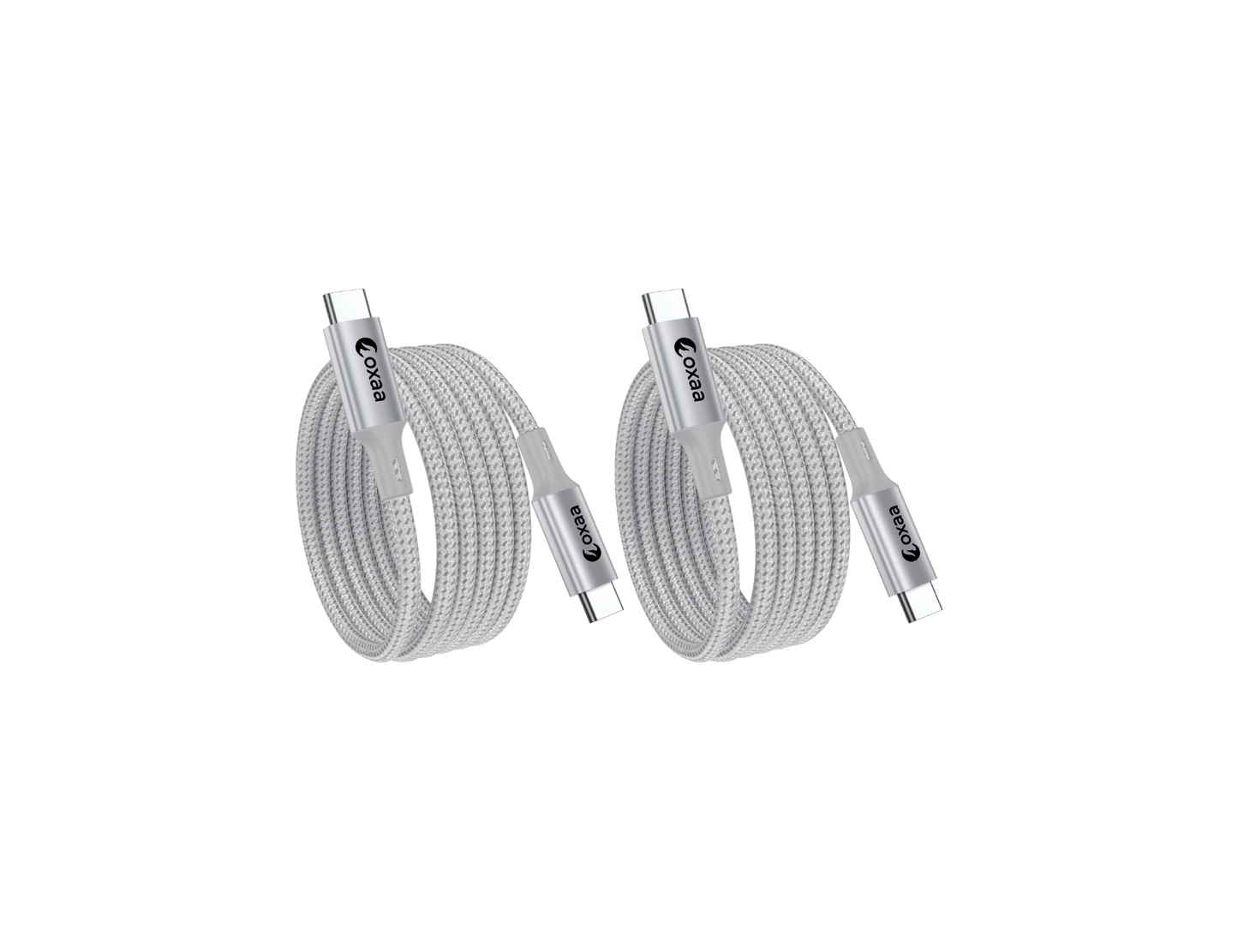 USB C to USB C Charging Cable 60W - 2m (6.6ft), 2-Pack