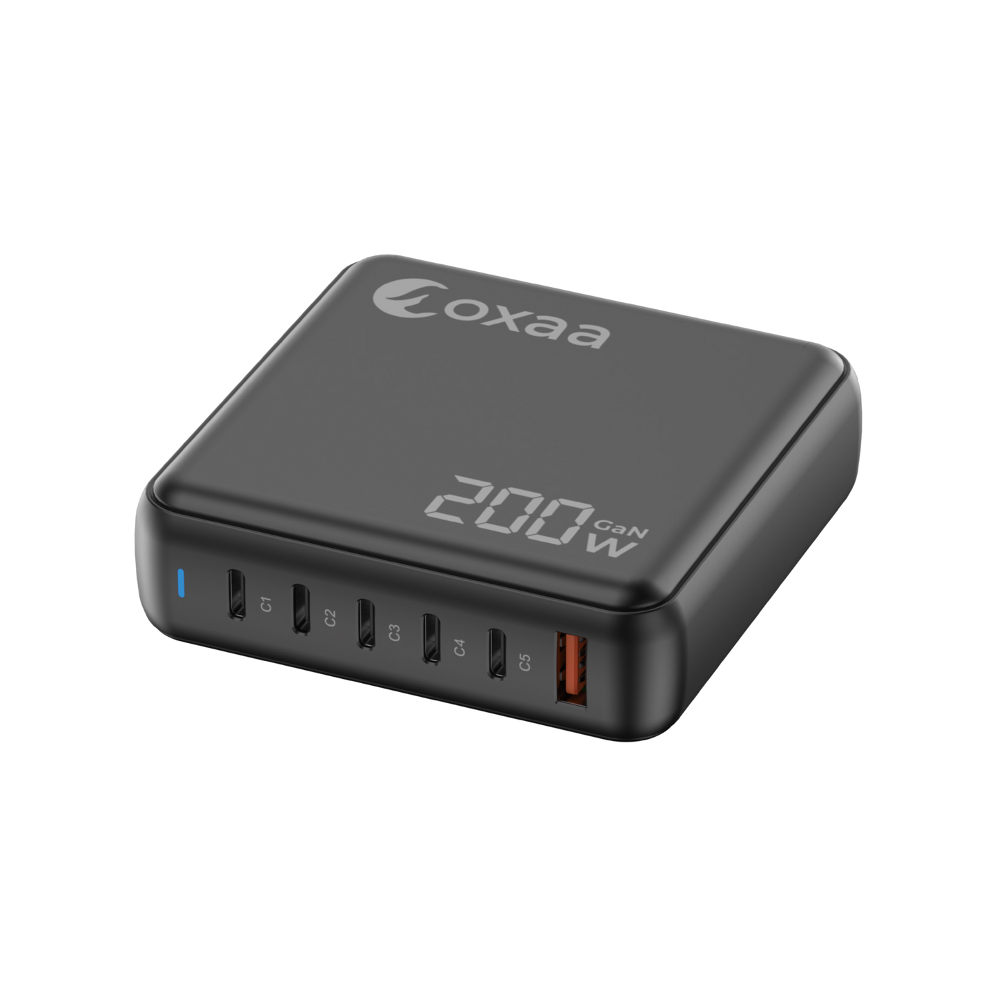 200W GaN 6 Port USB Charging Station