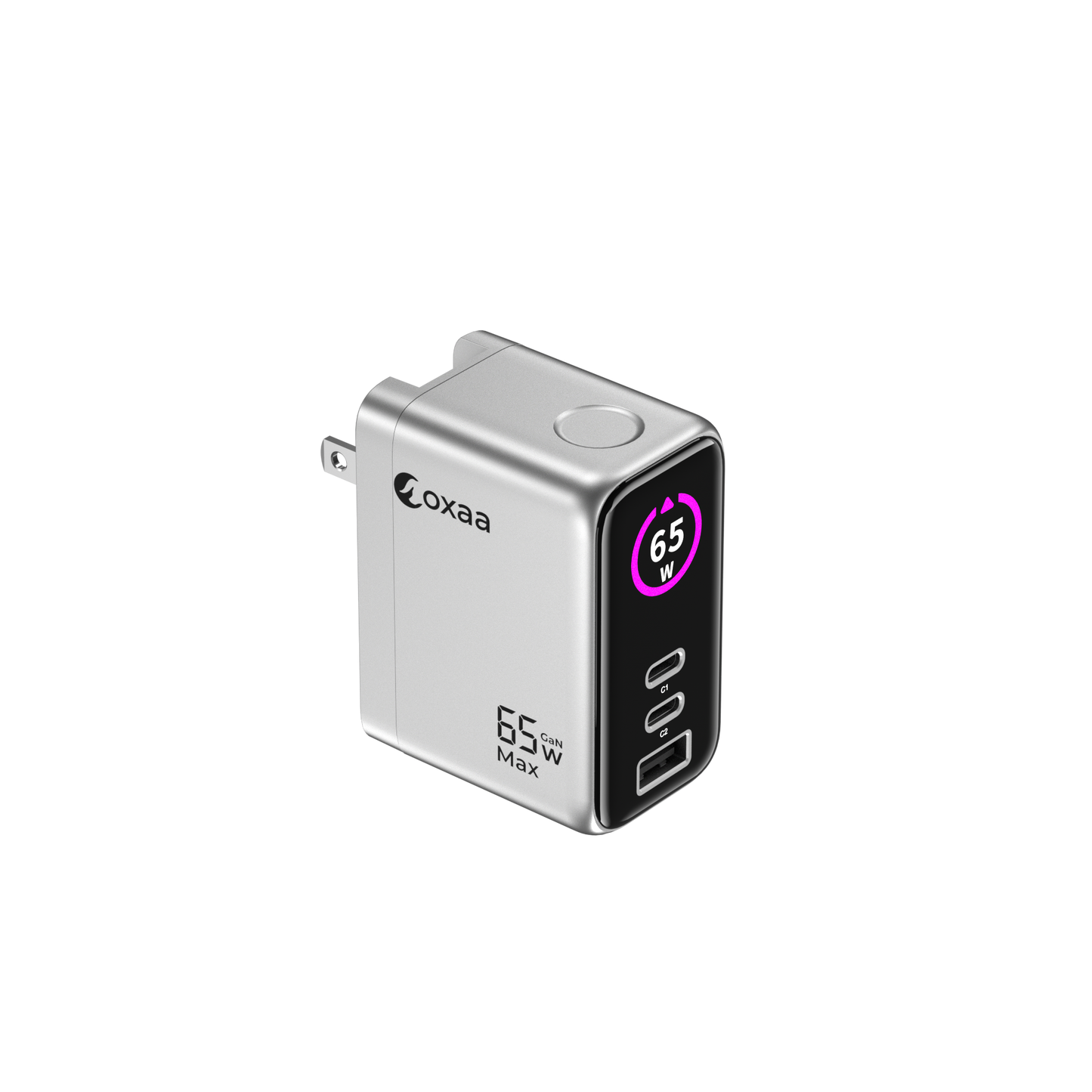 65W GaN 3 Port Dynamic USB Wall Charger