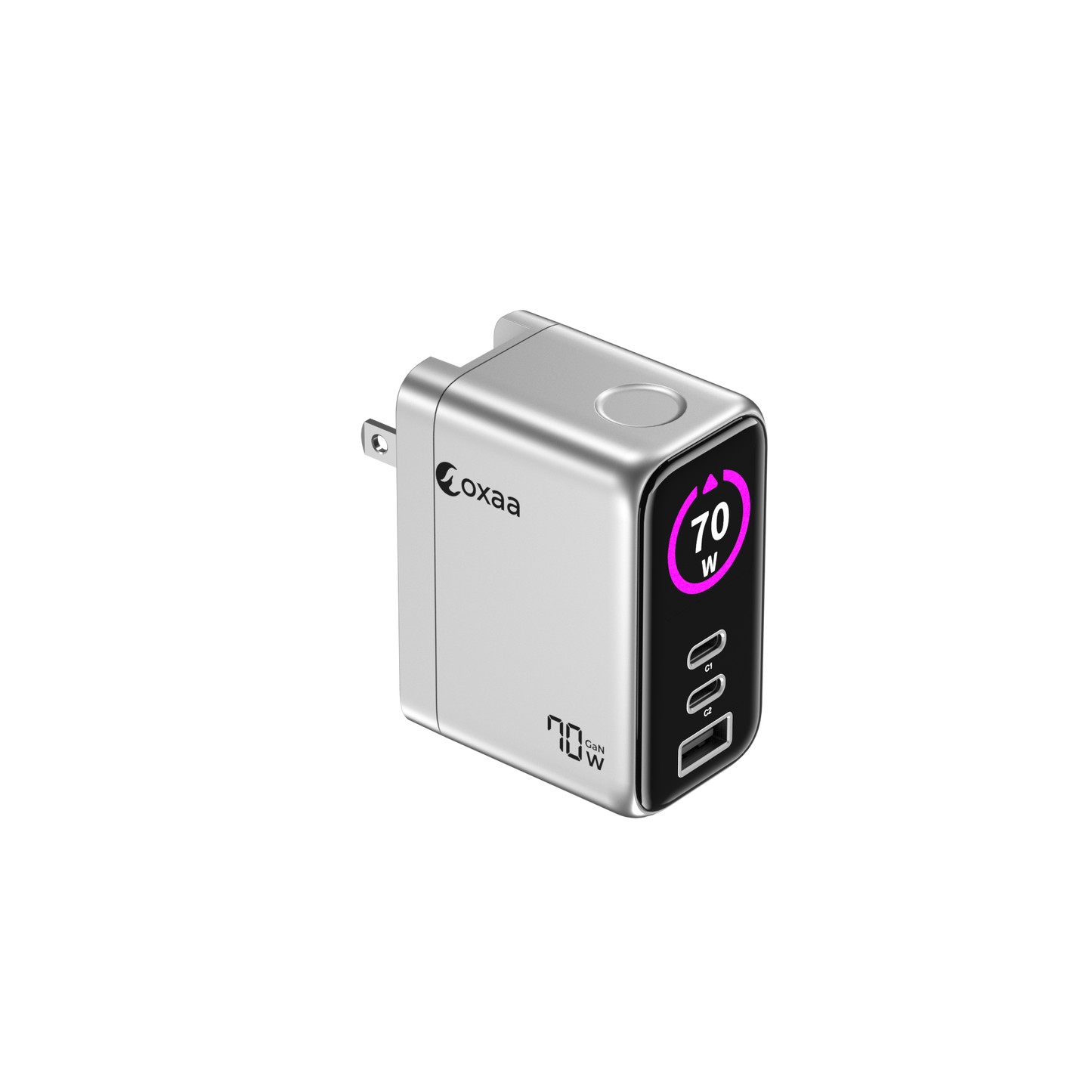 70W GaN 3 Port USB Wall Charger