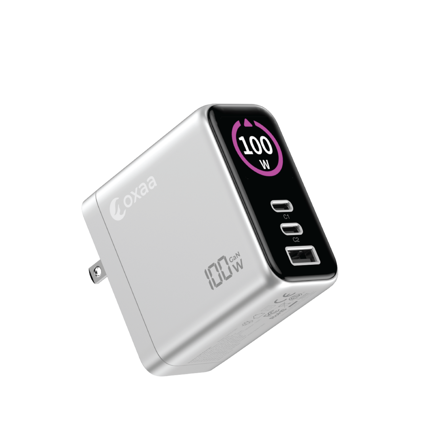 100W GaN 3 Port USB Wall Charger