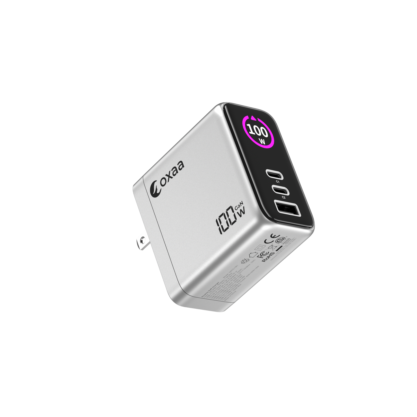 100W GaN 3 Port USB Wall Charger