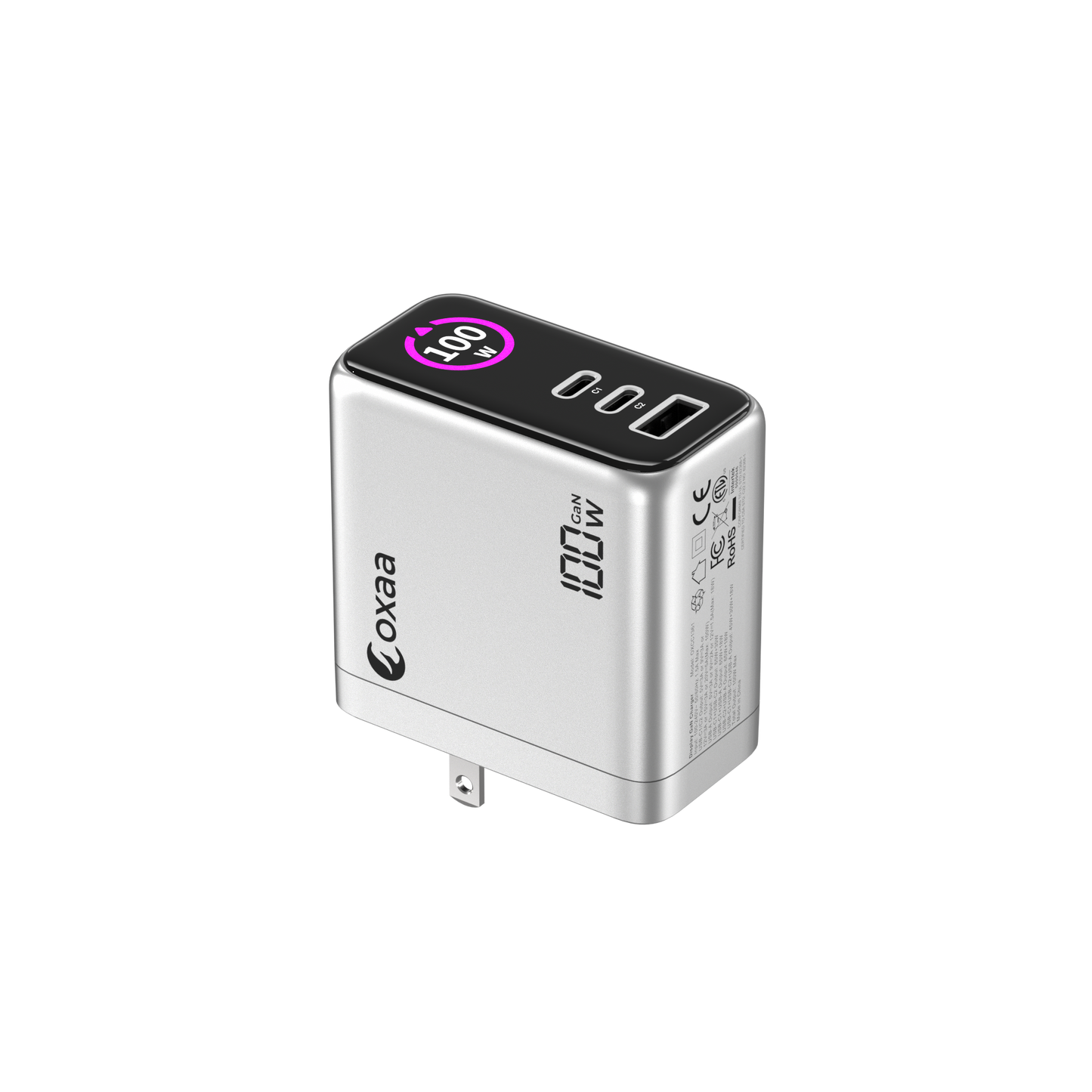 100W GaN 3 Port USB Wall Charger