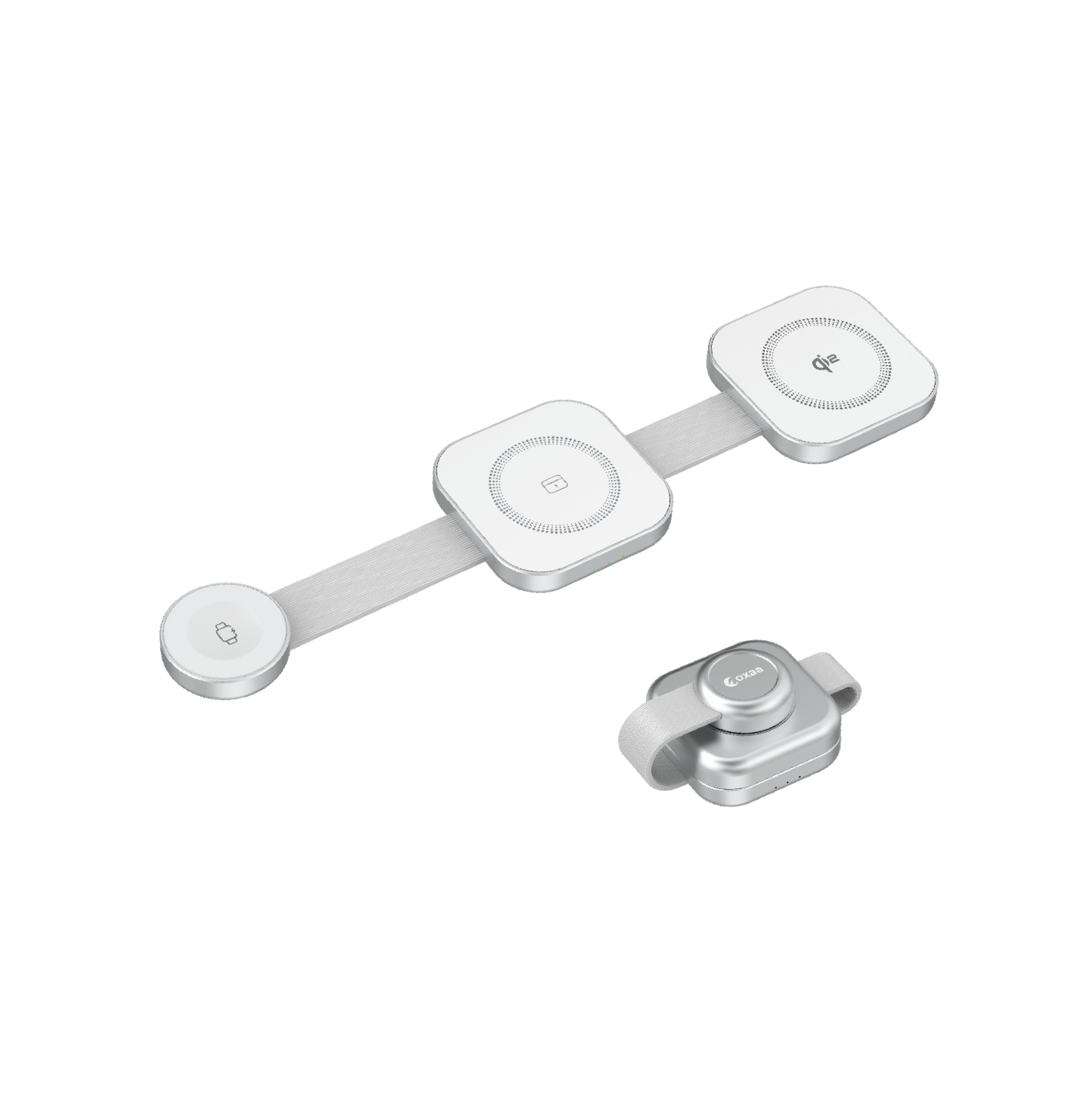 3-in-1 Foldable Wireless Charging Pad Bundle Designed for Apple Compatible Devices