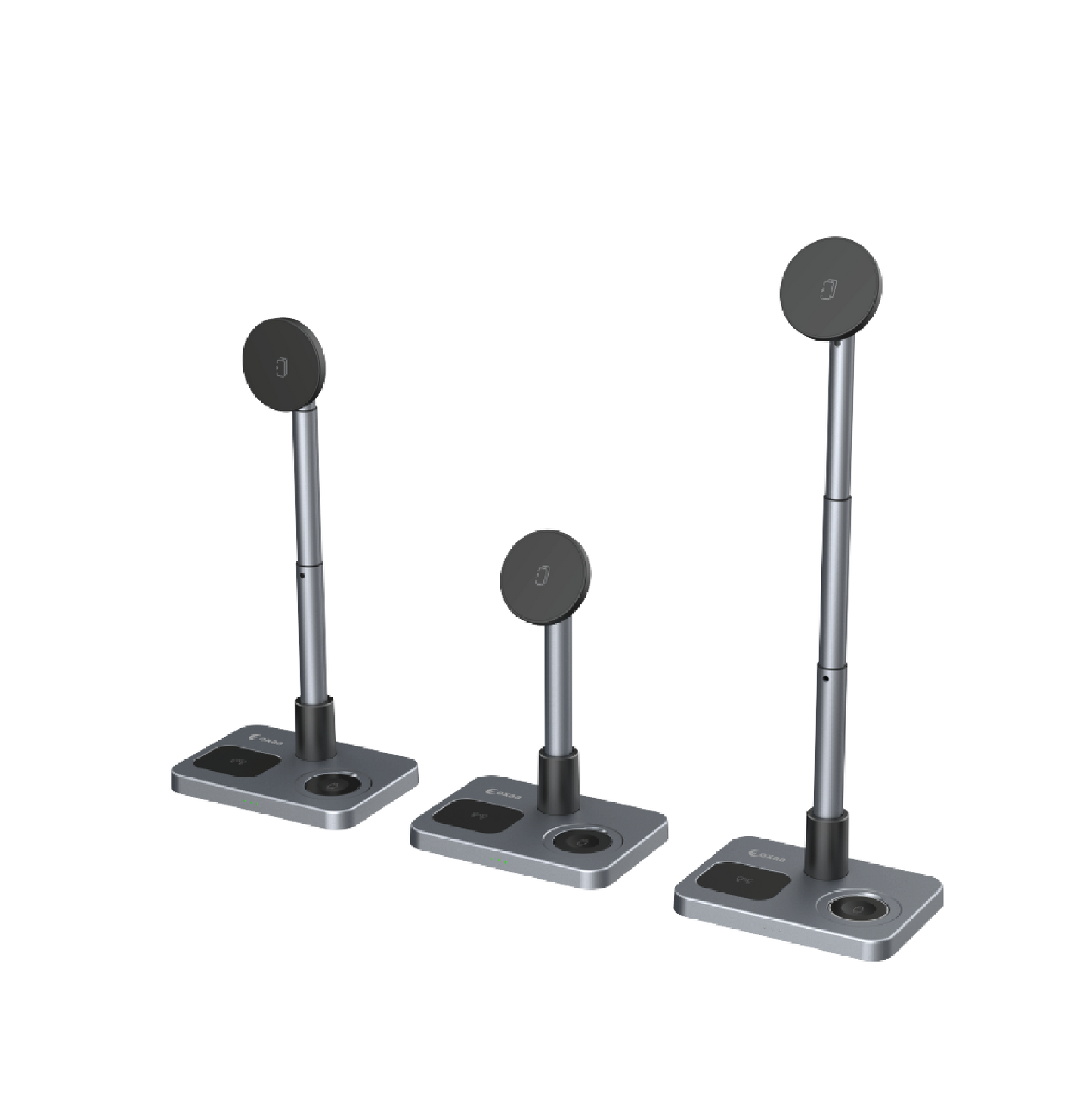 3-in-1 Adjustable Wireless Charging Stand Bundle Designed for Apple Compatible Devices