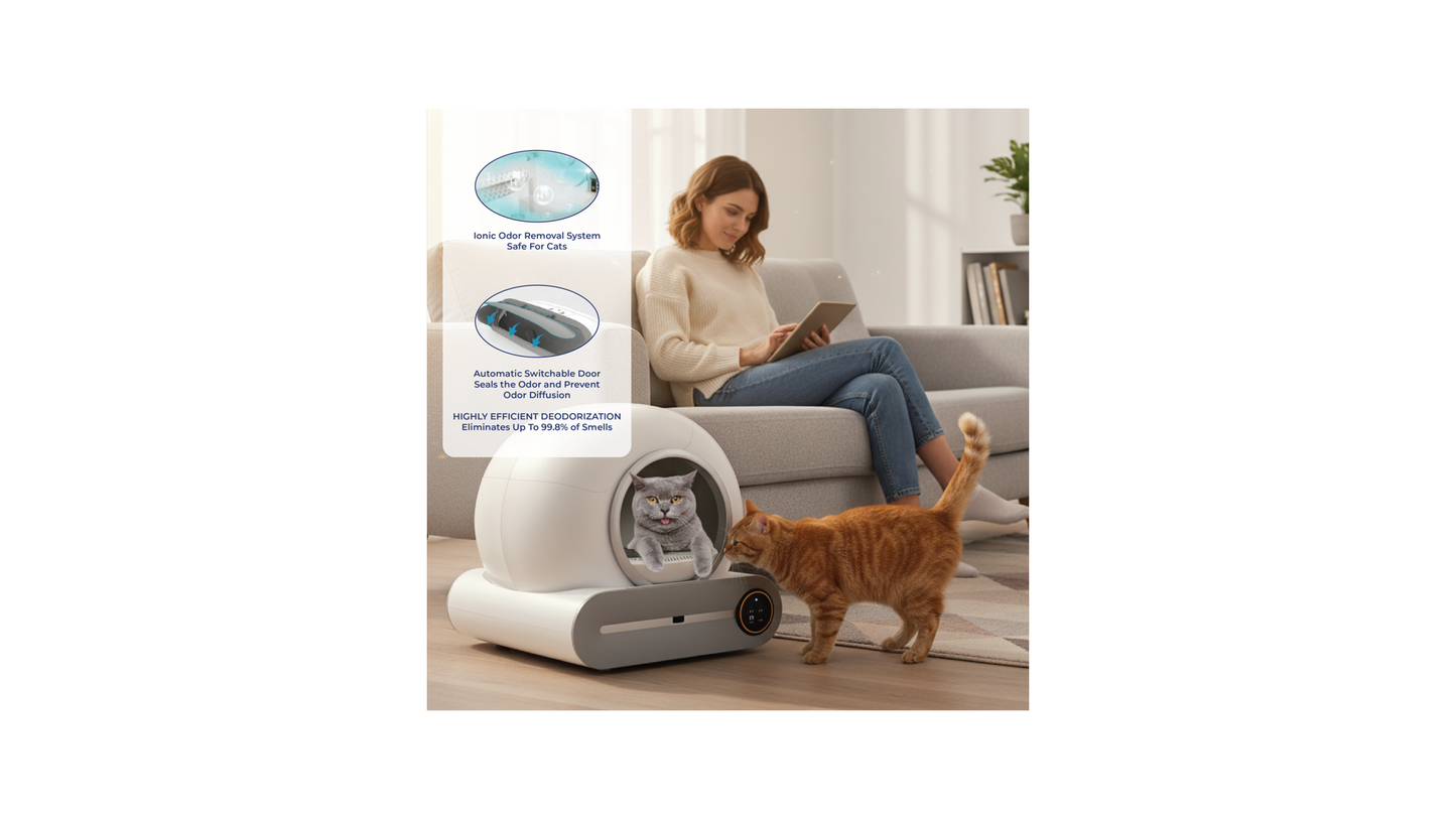 Automatic Self Cleaning Cat Litter Box