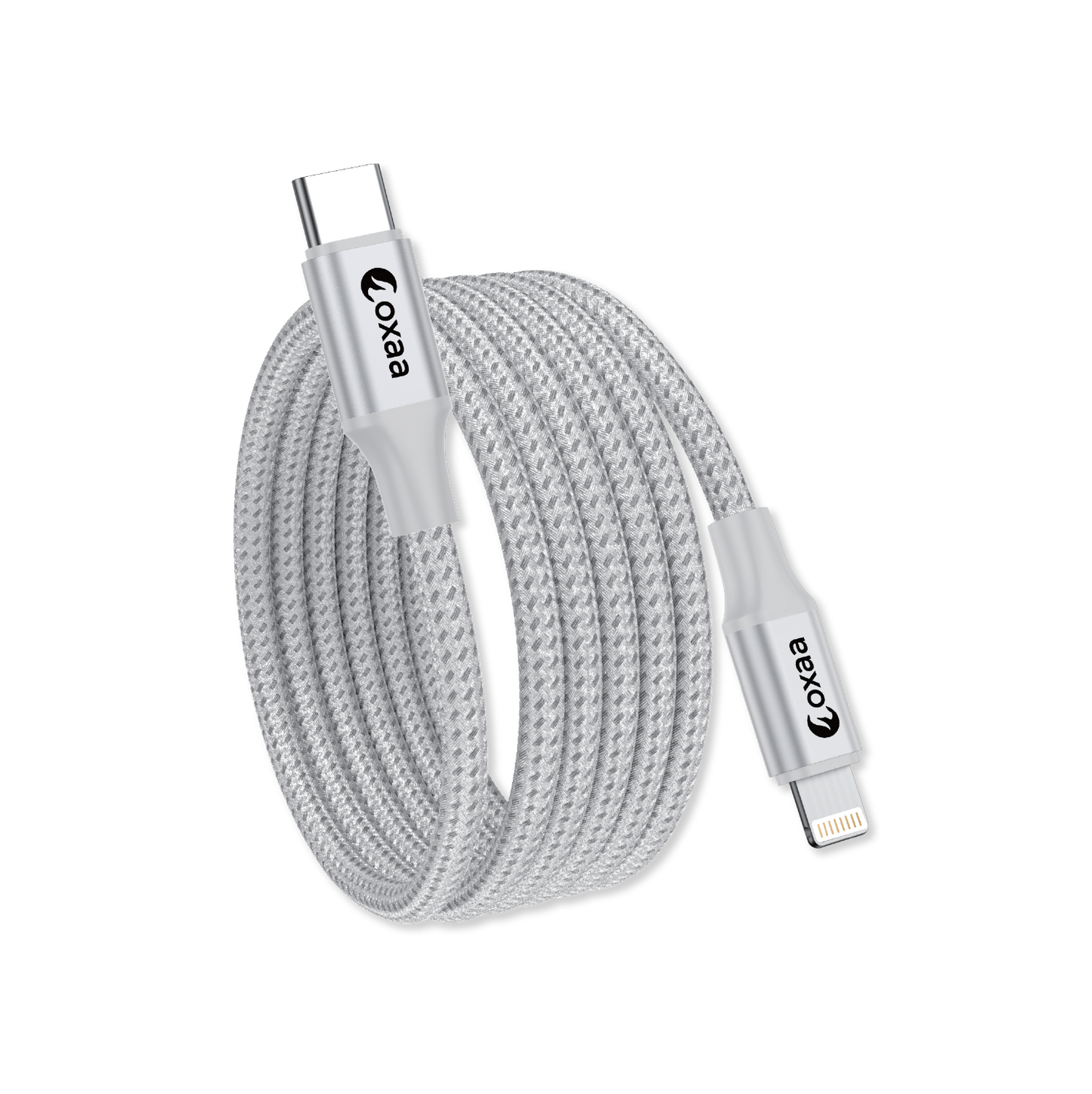 1 Meter (3.3 ft) USB C-Lightening Magnetic Cable Bundle (30W) 2 Pack (Open Box)