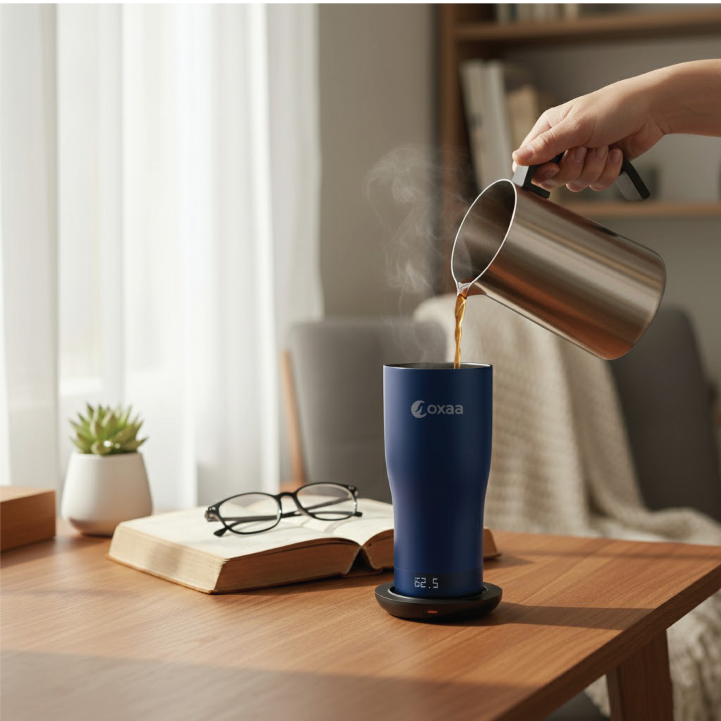 19oz Vacuum Insulated Heated Tumbler (Open Box)