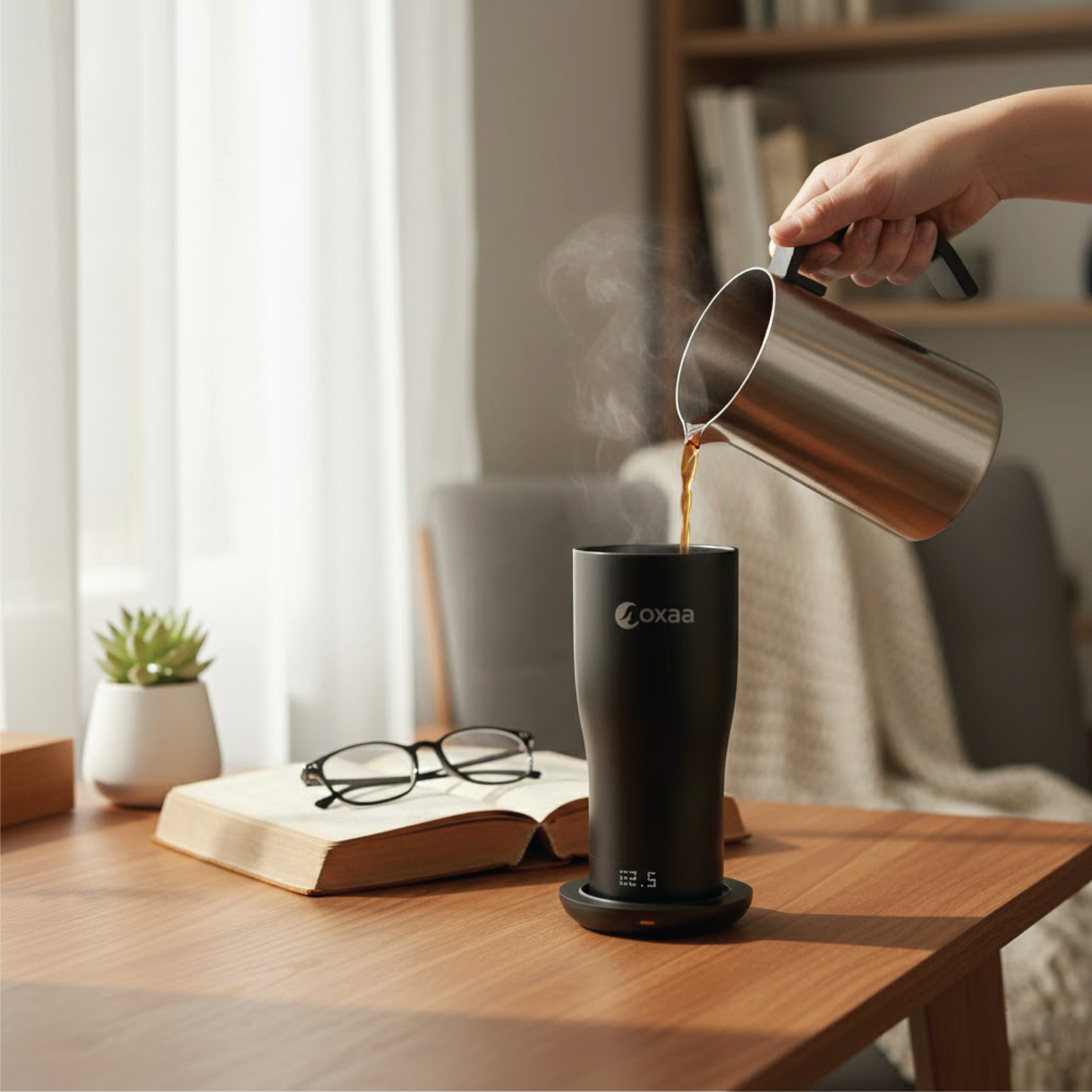 19oz Vacuum Insulated Heated Tumbler (Open Box)