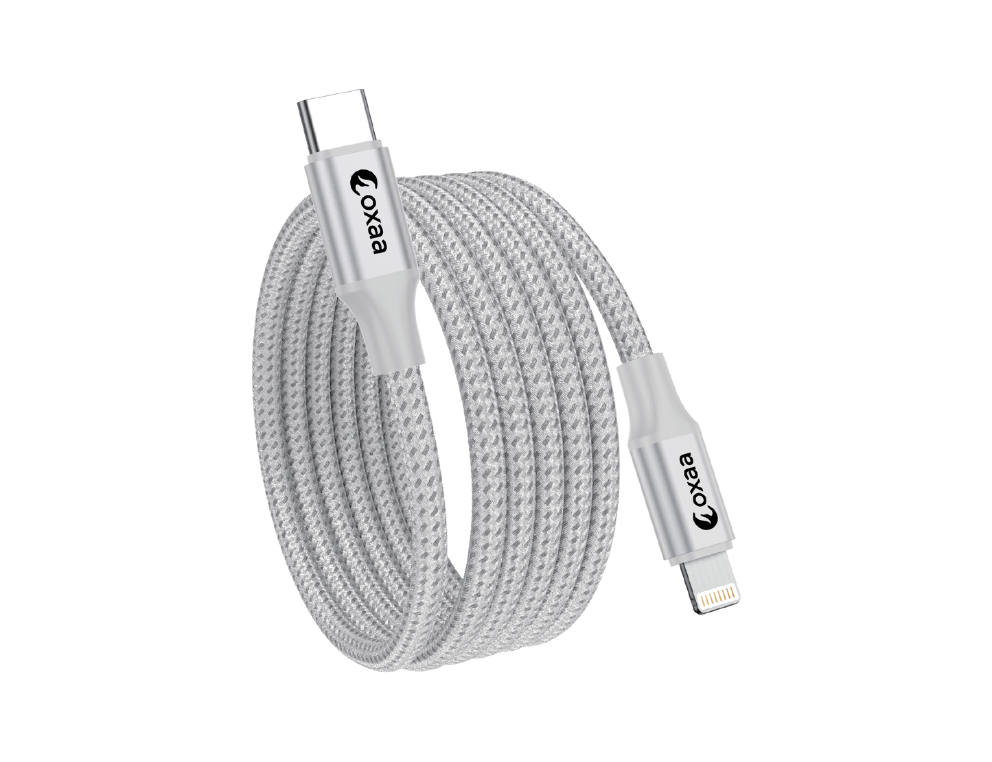 USB C to Lightning Charging Cable - 2m (6.6ft), 5-Pack