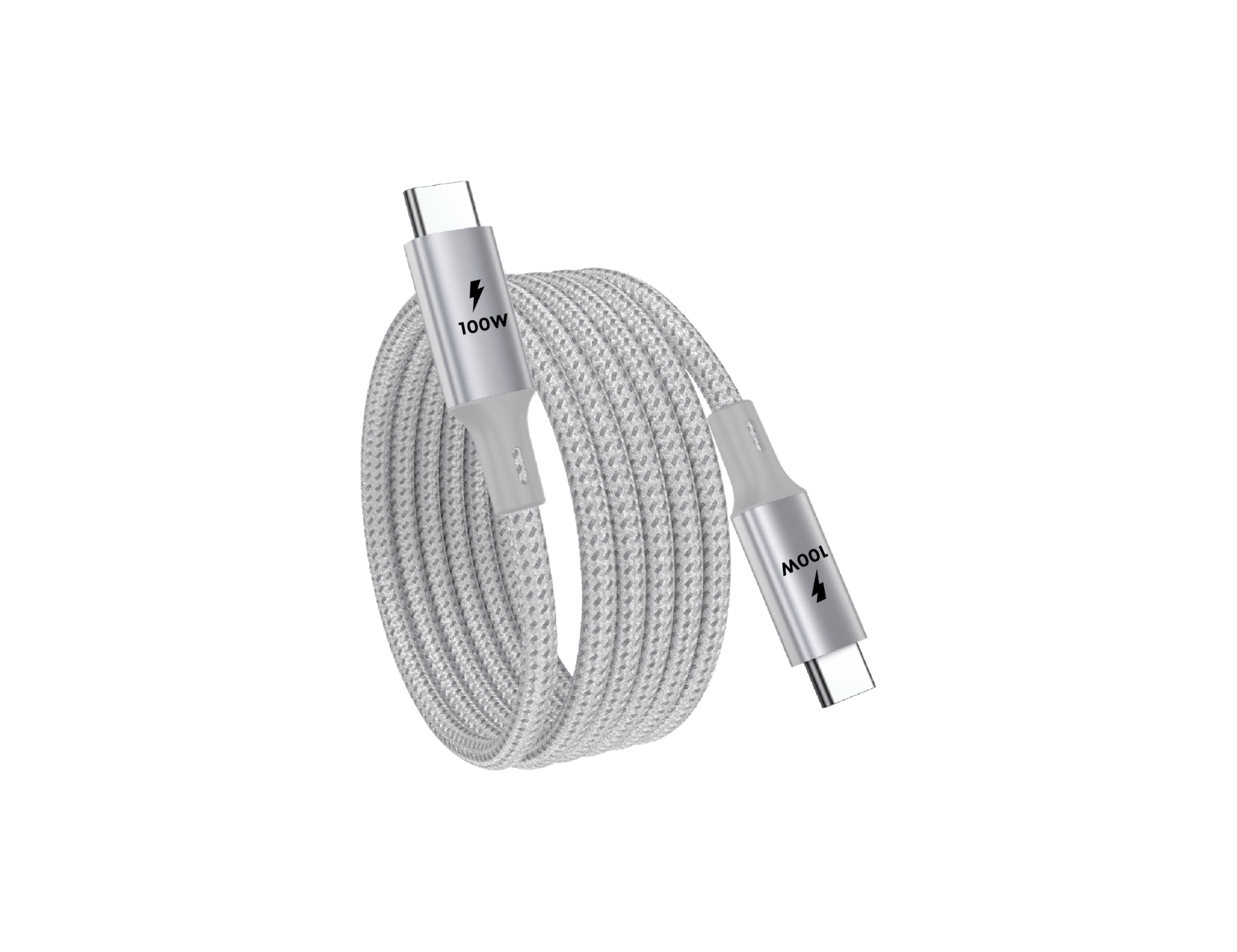 USB C to USB C Charging Cable 100W - 2m (6.6ft), 2-Pack