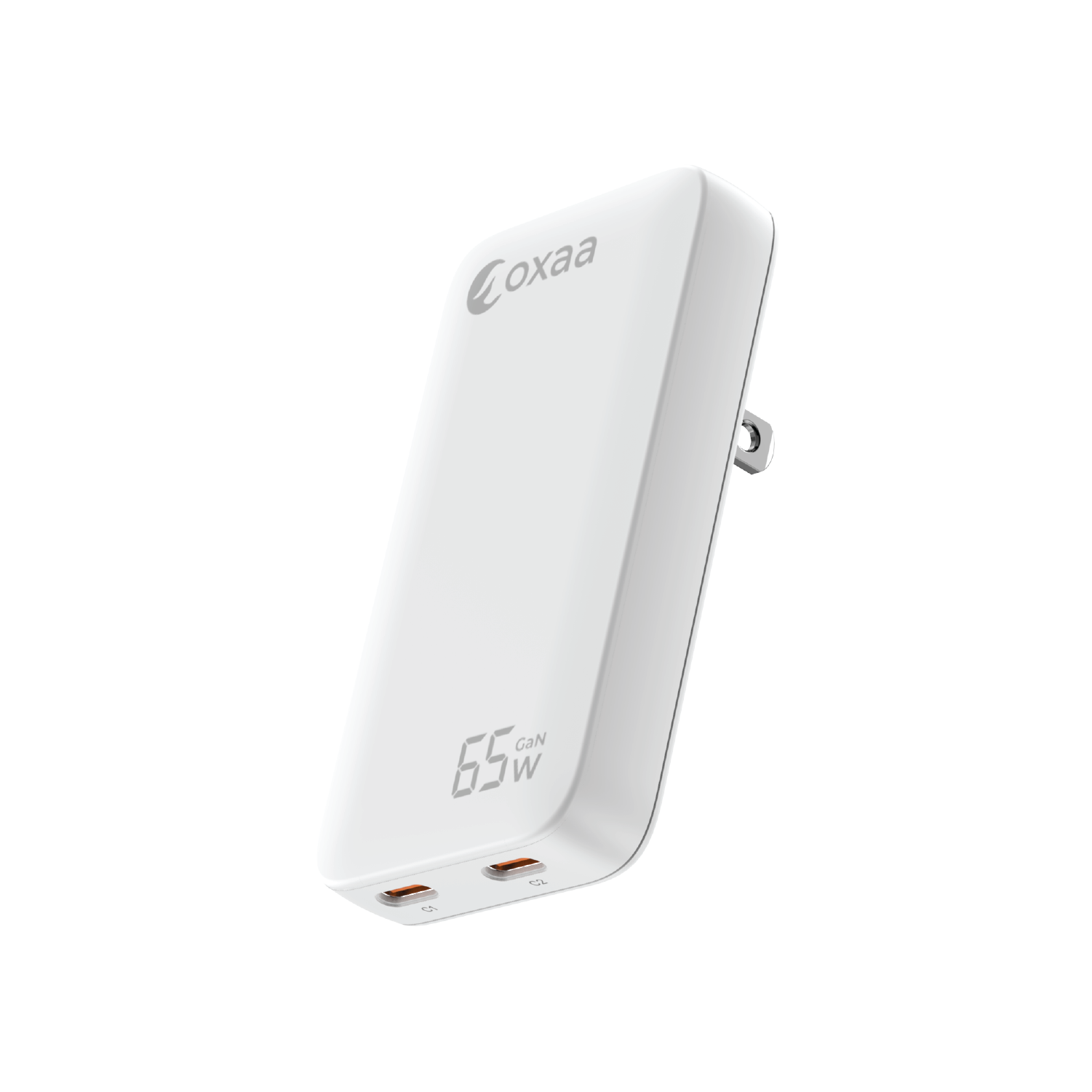 65W GaN 2 Port USB Slim Wall Charger