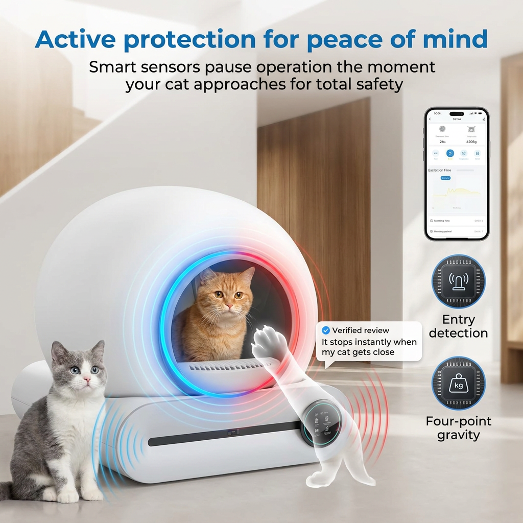 Automatic Self Cleaning Cat Litter Box