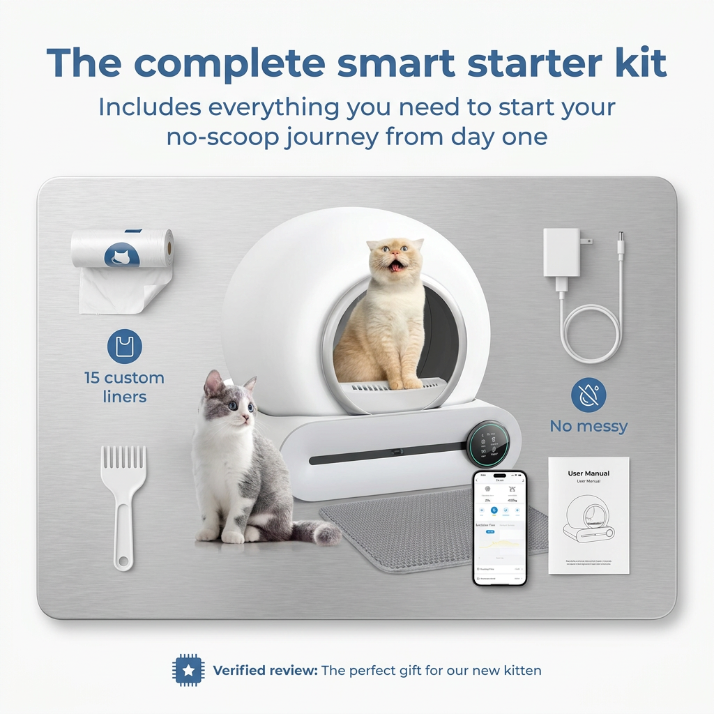 Automatic Self Cleaning Cat Litter Box