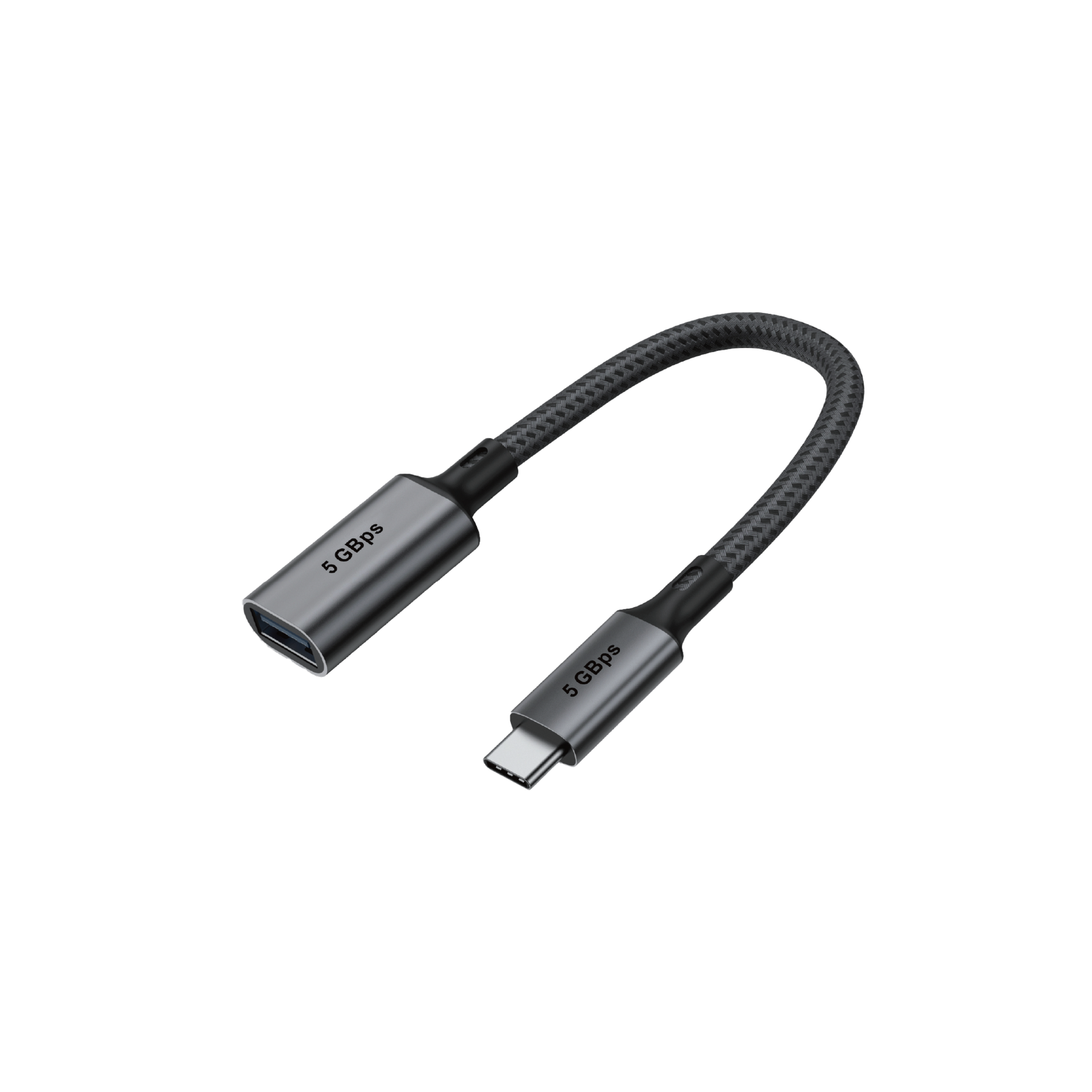 USB C Male to USB A Female Adapter - 2-Pack