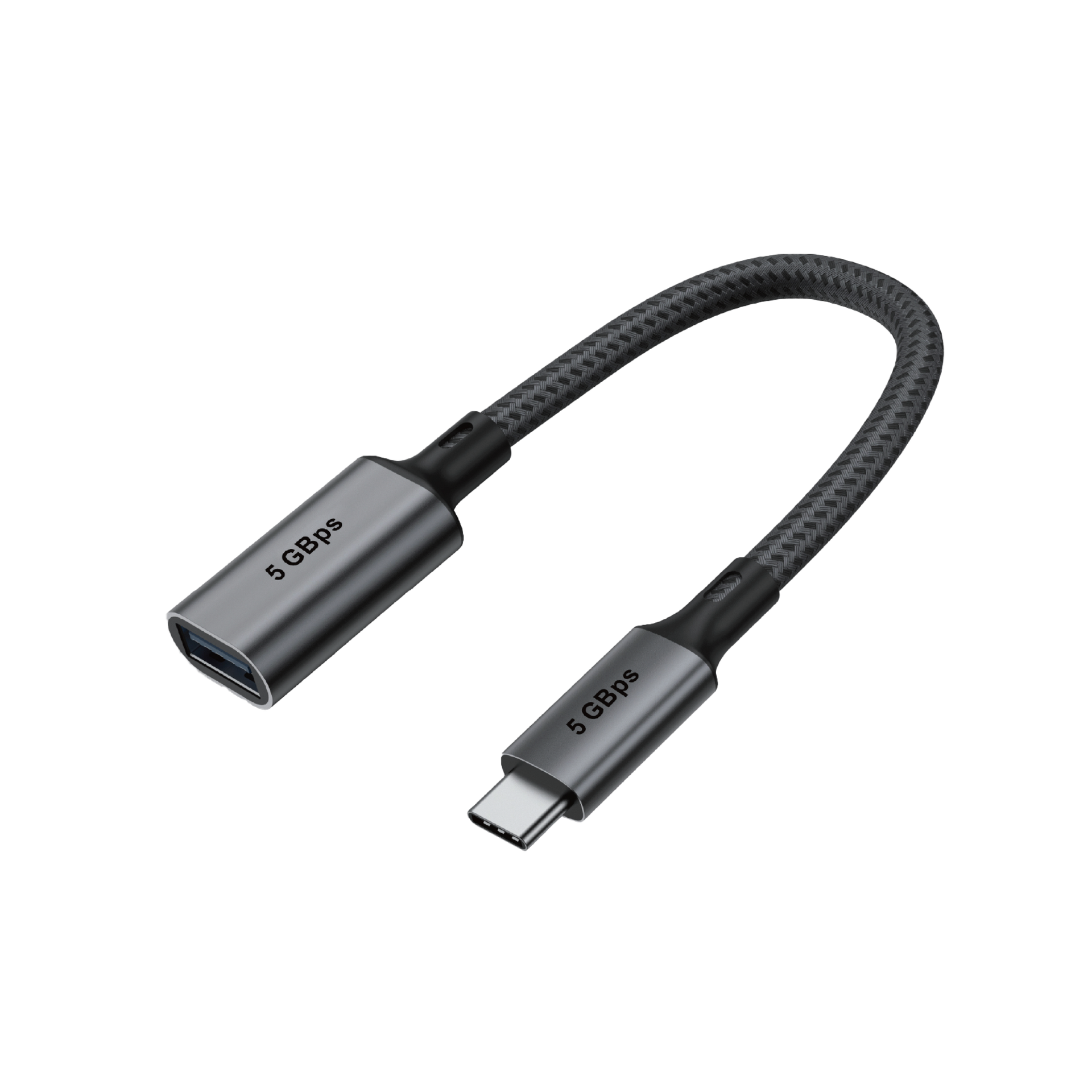 USB C Male to USB A Female Adapter - 2-Pack