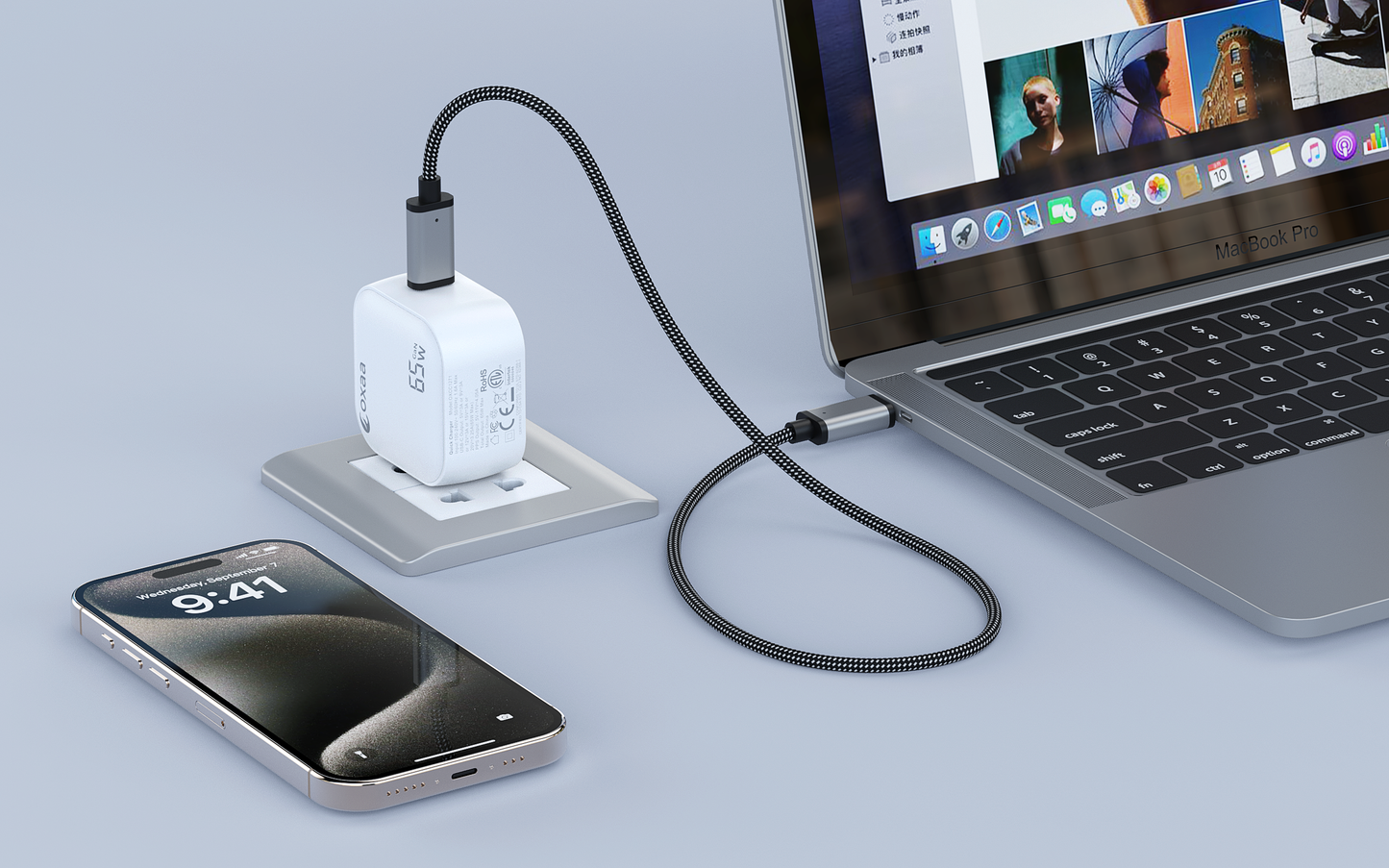 65W GaN USB C Wall Charger
