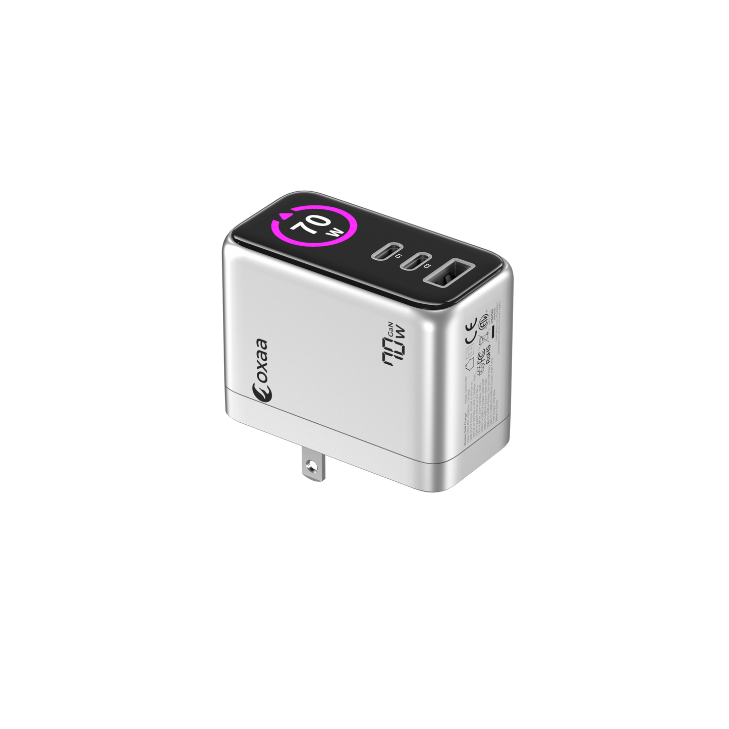 70W GaN 3 Port USB Wall Charger