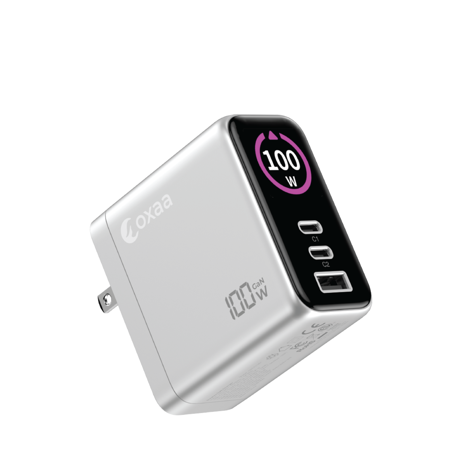 100W GaN 3 Port USB Wall Charger