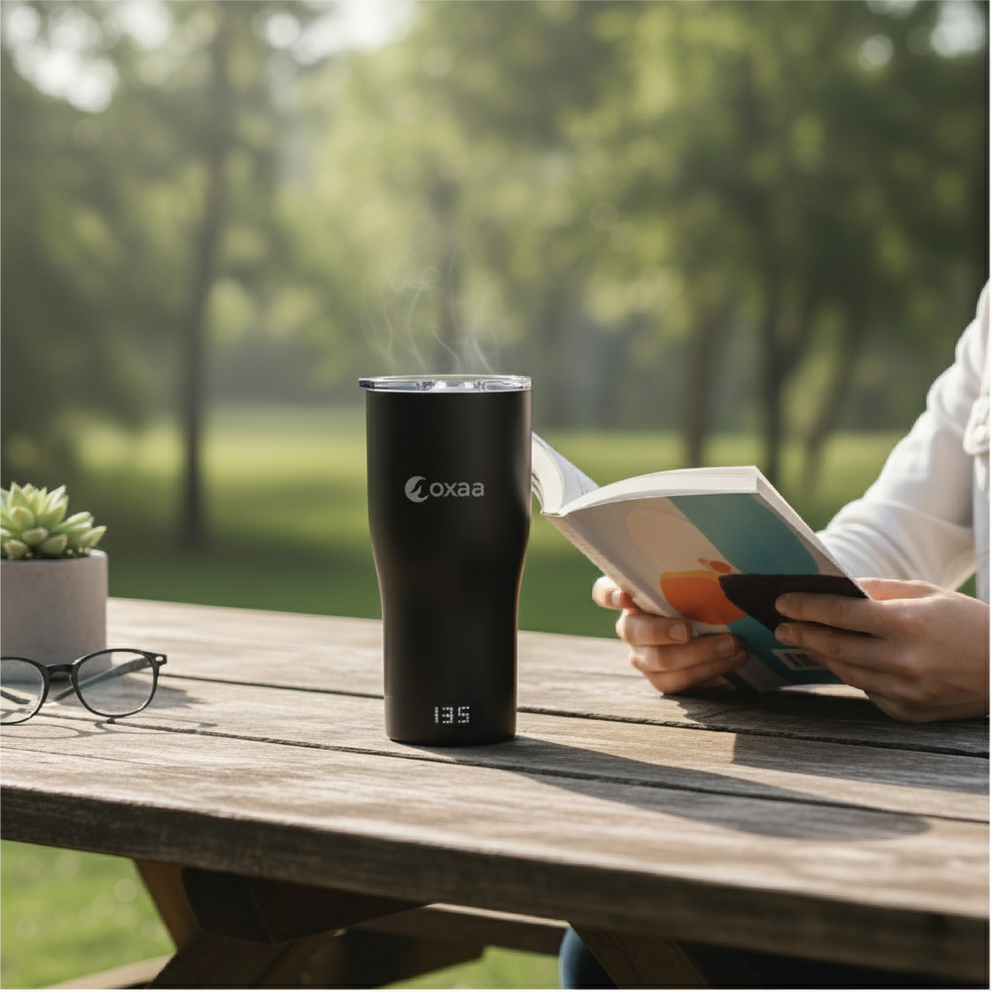 19oz Vacuum Insulated Heated Tumbler (Open Box)