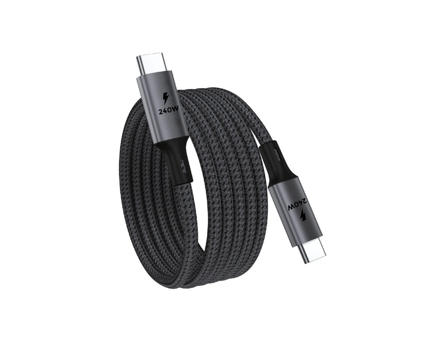 2 Meter (6.6 ft) USB C to USB C Magnetic Cable Bundle (240W) 2 Pack