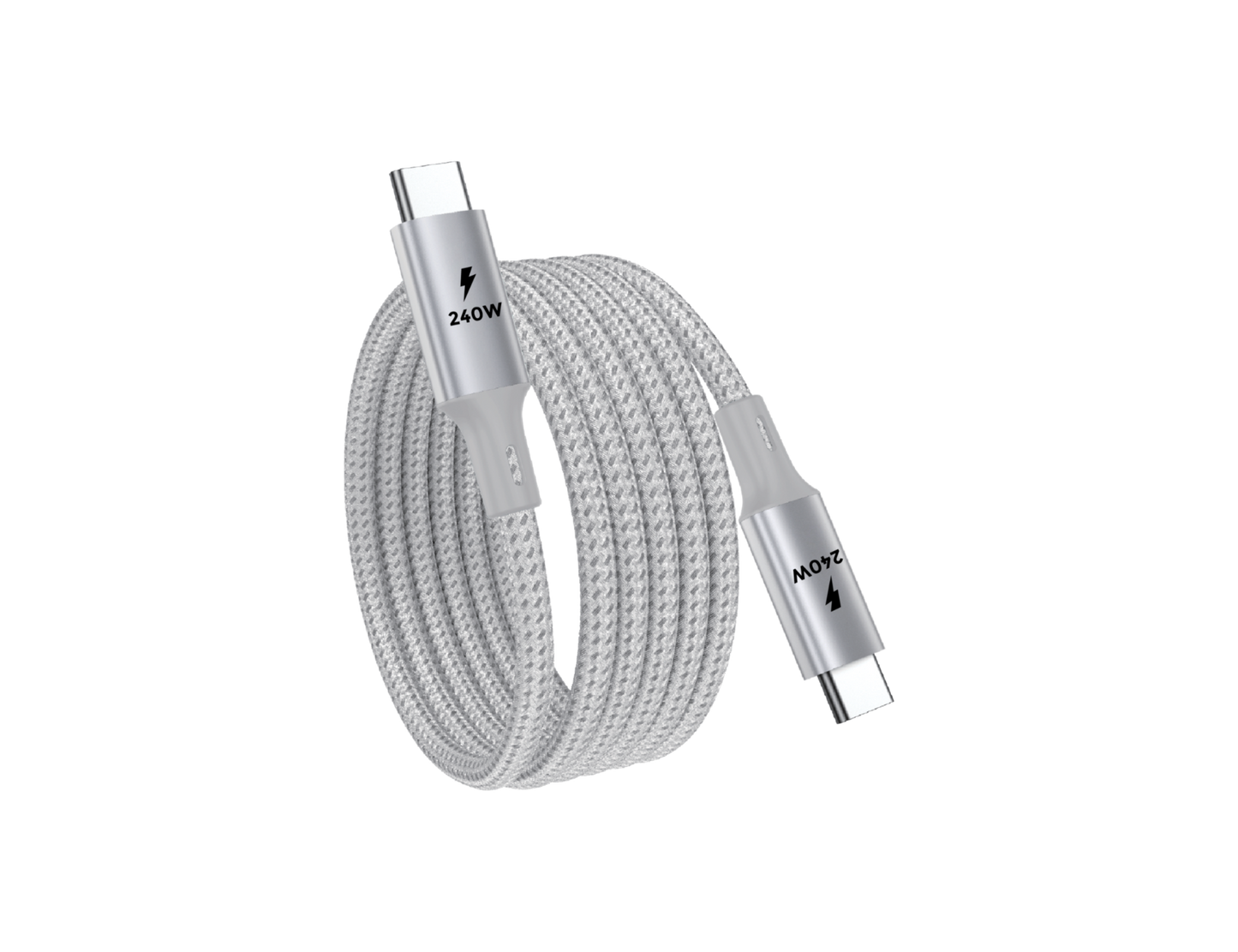 2 Meter (6.6 ft) USB C to USB C Magnetic Cable Bundle (240W) 2 Pack