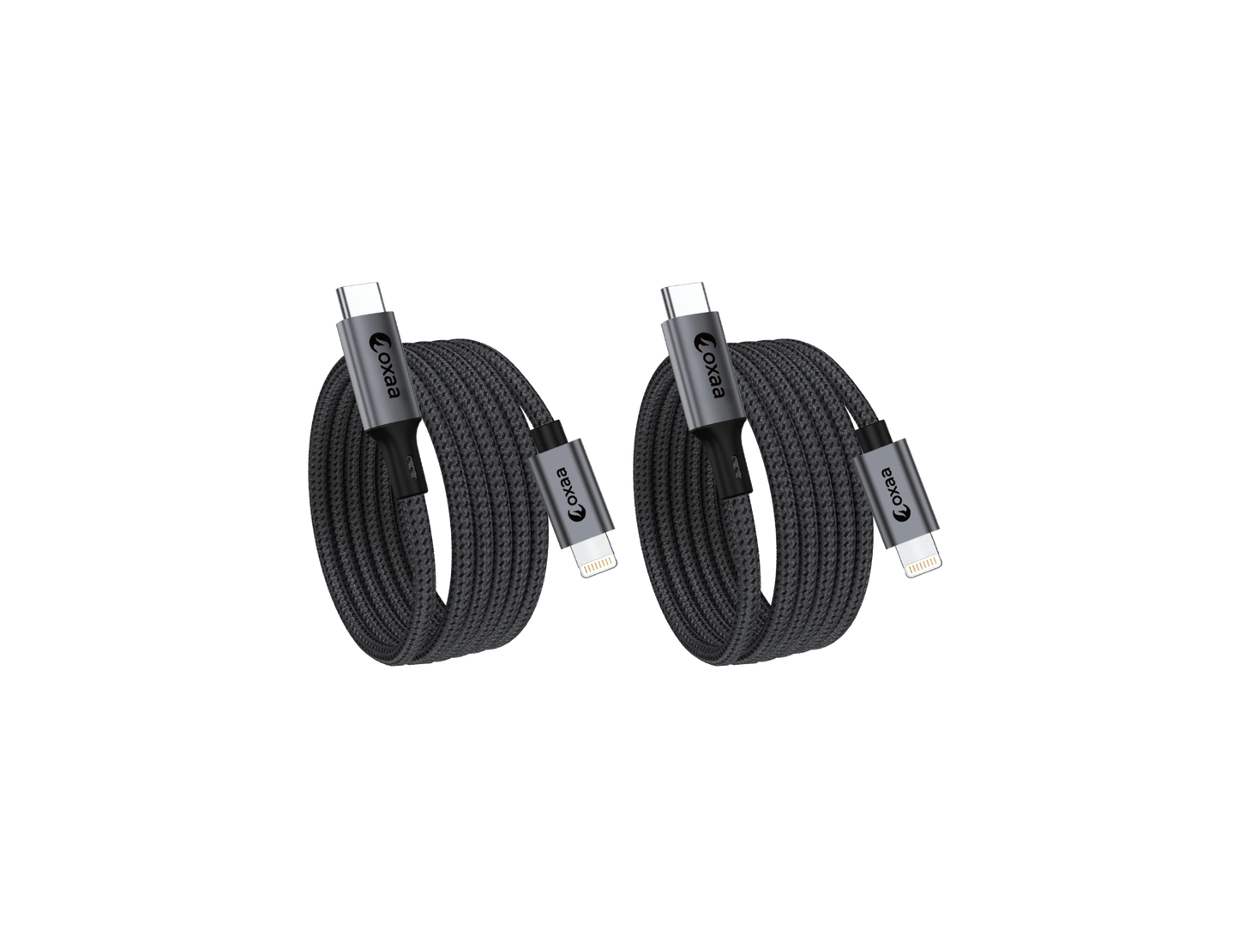 USB C to Lightning Charging Cable - 2m (6.6ft), 2-Pack