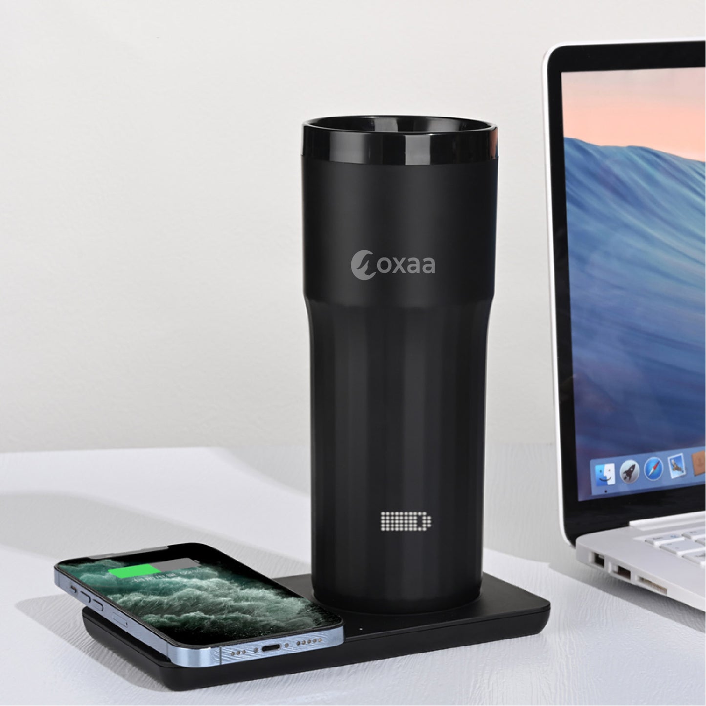 12oz Temperature Controlled Travel Mug With Wireless Charger