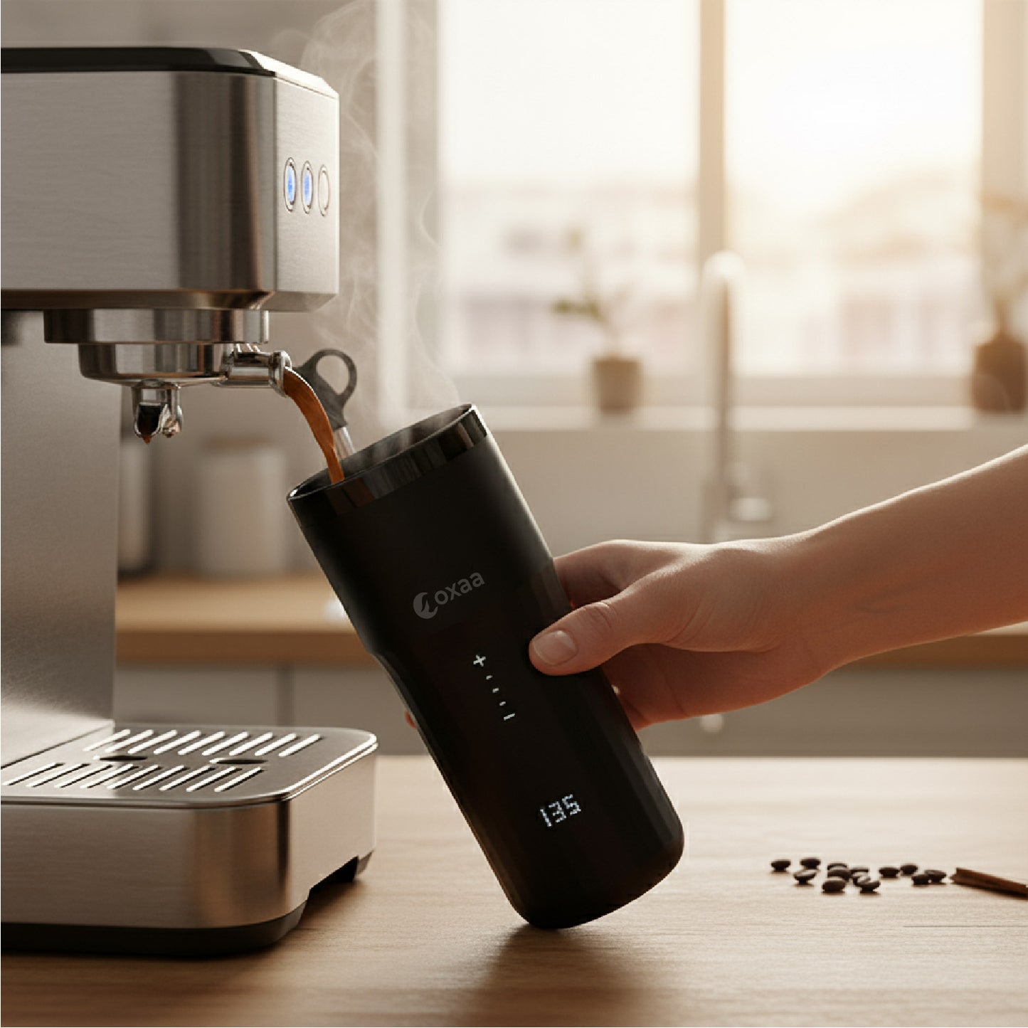 12oz Temperature Controlled Travel Mug With Wireless Charger