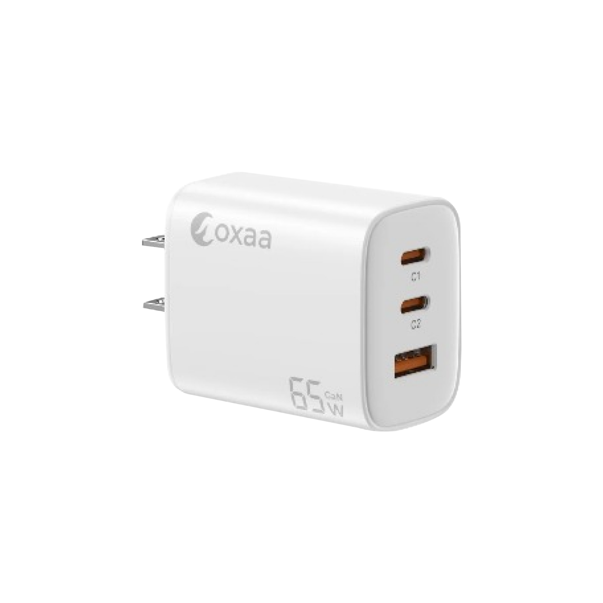 65W GaN 3 Port USB Wall Charger